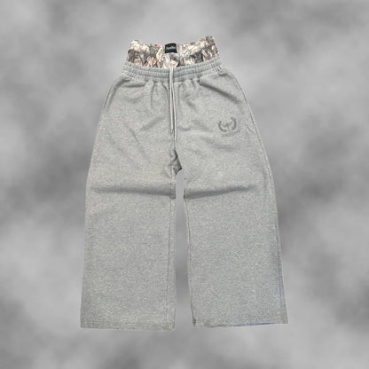Y2K Trend Sweatpants Camouflage Embroidered Pattern Streetwear Men Women Clothing Retro Camo Baggy Pants Unisex Wide Leg Pants