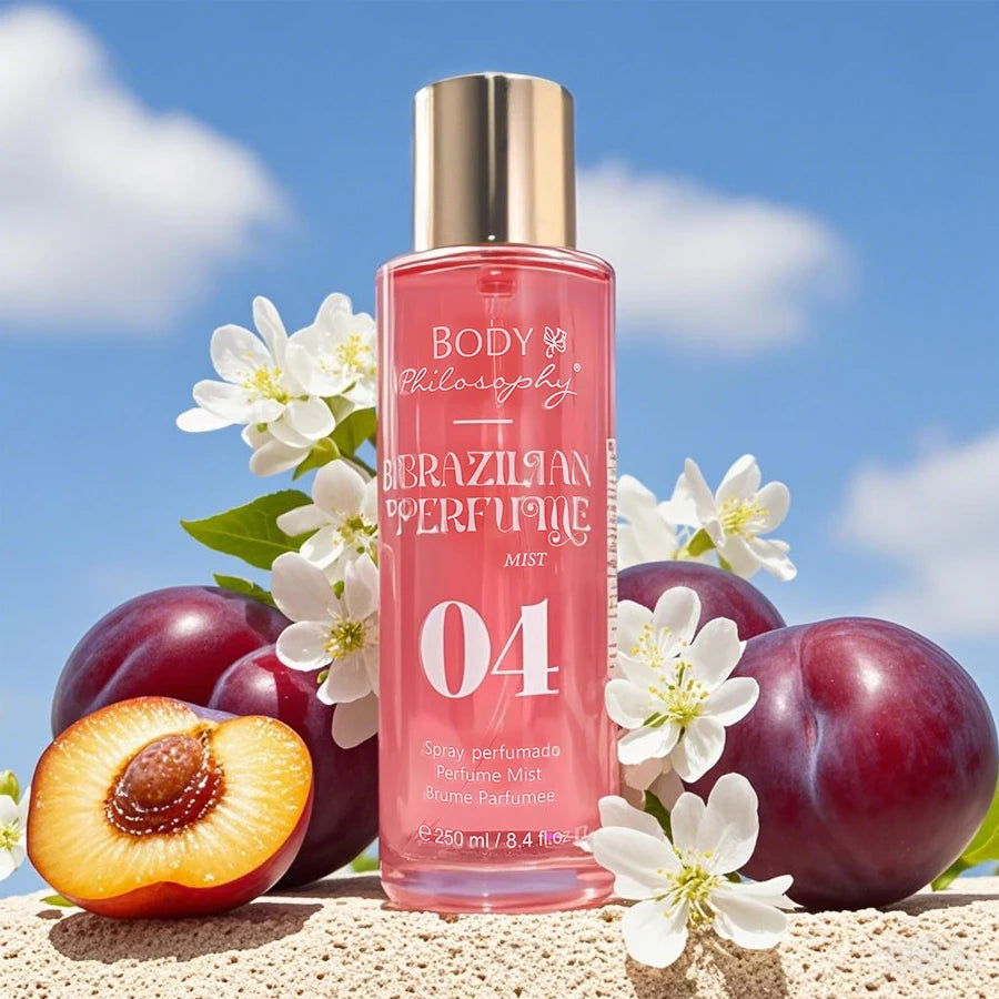 Women's Brazilian Perfume, 250ml Body & Hair Mist, Vanilla Uplifting Fragrance, Long Lasting Floral Fruity Gourmand Scent Spray - Badiee Stylez