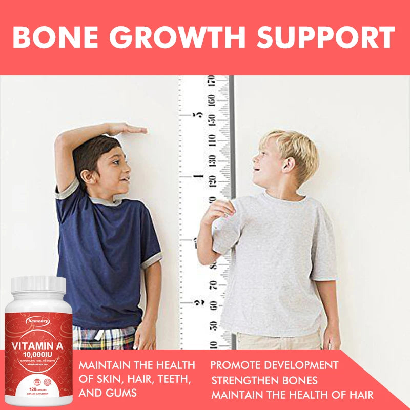 Vitamin A Capsules 10000IU - Supports Healthy Skin & Eyes, Antioxidant Activity & Immune System Function