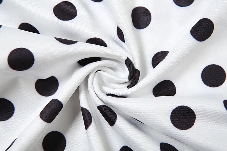 weird Puss Polka Dot Print Vest Women Y2K Lace-Up Backless Halter v-Neck Skinny Summer Trend Daily Street Basic Chic Tank Tops