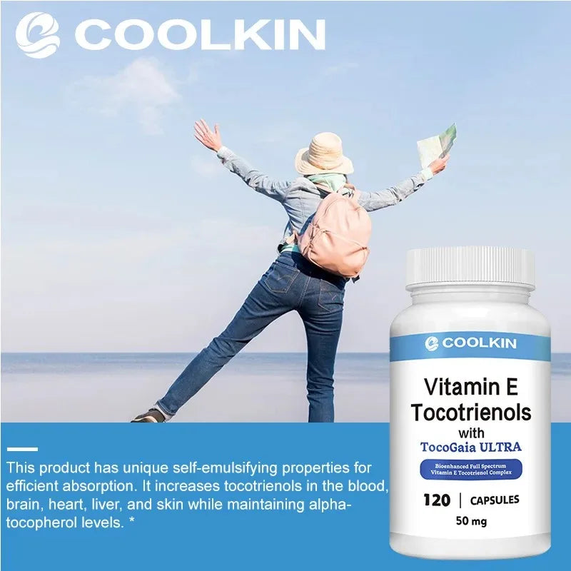 Vitamin E Tocotrienols - Supports Healthy Immune and Cardiovascular Systems, Promotes Skin Health, Antioxidant