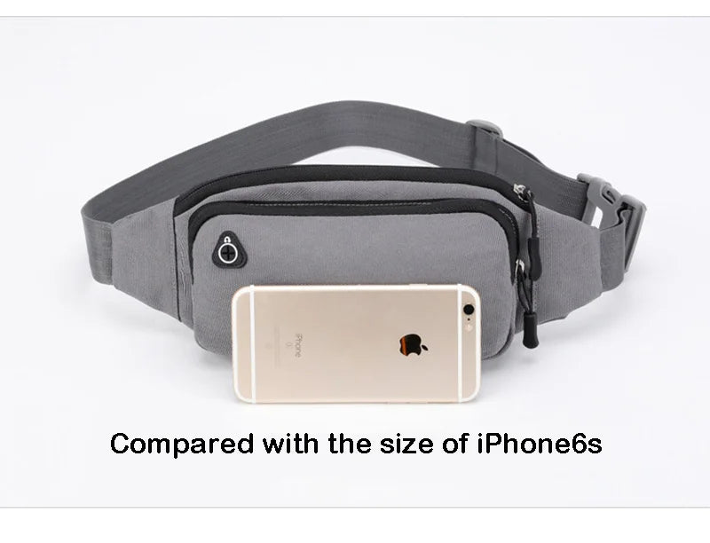 Nylon Waterproof Fanny Waist Bag Pack For Men Women Belt Pouch Male Belly Banana Ladies Bum Hip Kangaroo Sports Running Waistbag