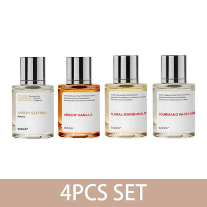 50ML Dossier Ambery Saffron Ambery Vanilla Floral Marshmallow Gourmand White Flowe Arabian Women's Perfume Birthday Present Badiee Stylez