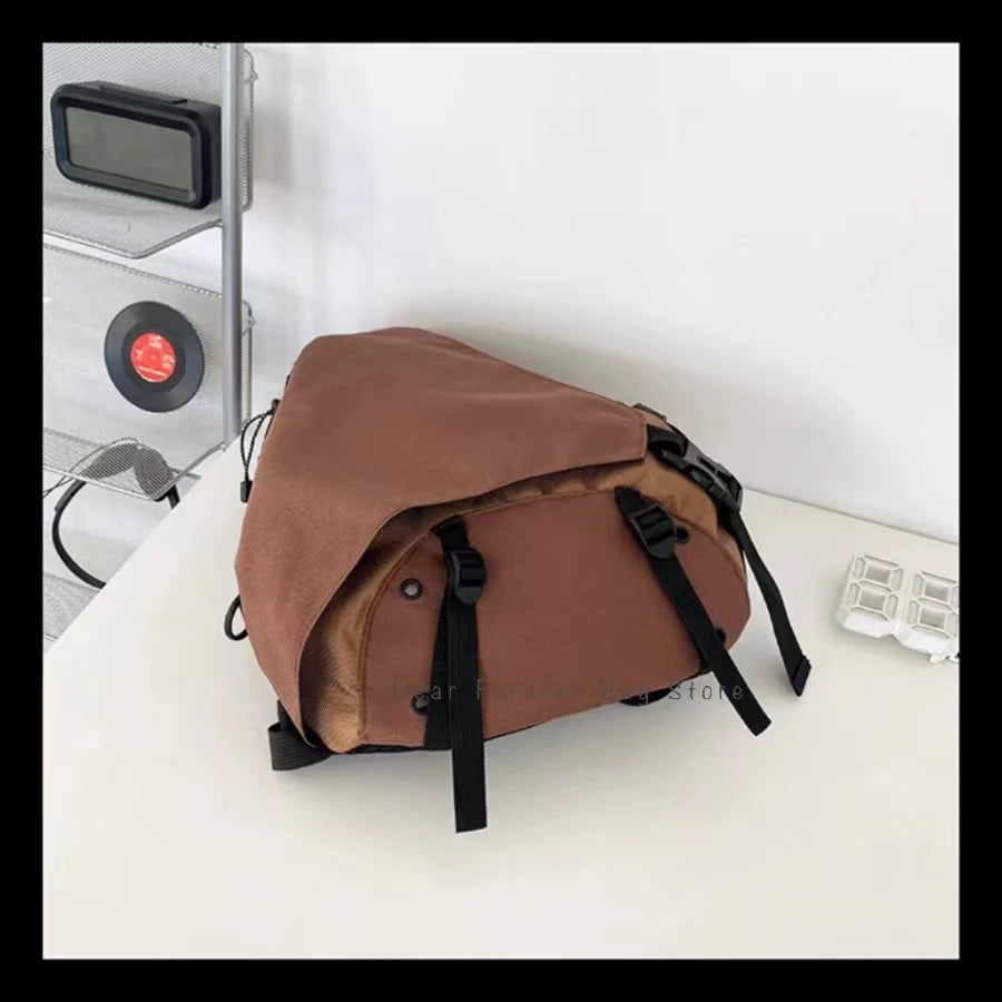 New Y2k Portable Light Nylon Crossbody Bag Trendy Rucksack Travel Shoulder Bag Casual knapsack Outdoor Sports Unisex Chest Packs