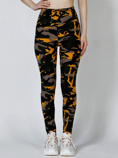Women Fashion Camouflage Leggings Sexy Print Femme Push Up Pants Casual Camo Sport Workout Fitness Legging