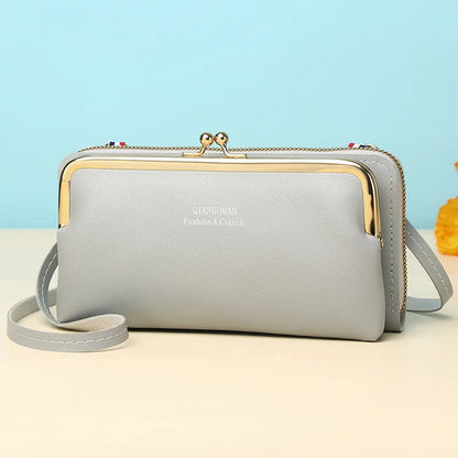 Fashion Women Luxury Leather Single Shoulder Bags Ladies Large Capacity Crossbody Mobile Phone Purse Female Messenger Wallet