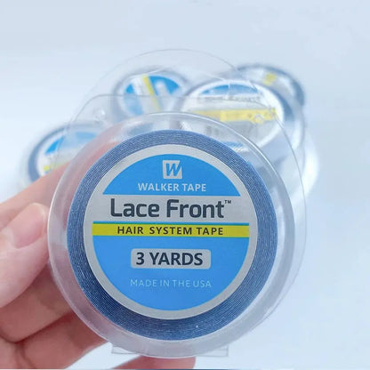 Wholesale  3yards Hair System Tape Double Side Walker Tape Blue Lace Front Wig Tape For Toupee Sweatproof Ultra Hold Wig Tape
