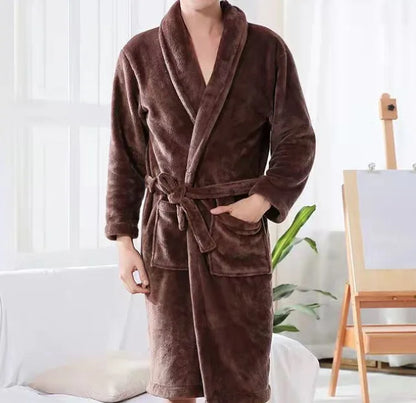 Personalised His and Hers Dressing Gown Customised Name Couples Bathrobes Terry Unisex Robe Monogrammed Mrs Mr Matching Robes brown