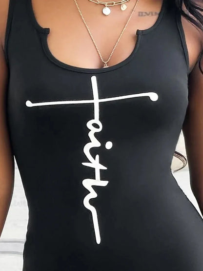 Women's Alphabet V Neck Slim Hip Lifting Jumpsuit Sleeveless High Waisted Yoga Wear One Piece Bodybuilding Badiee Stylez