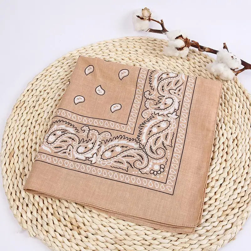 New Fashion Hip Hop Bandana Square Scarf Black Red Headband Printed for Boys/Girls Hair Accessories Hair Scarf Badiee Stylez