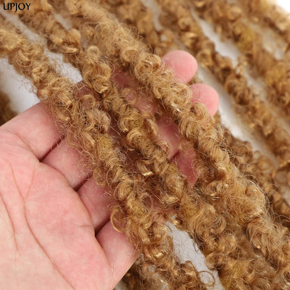 Butterfly Locs Crochet Hair 12 inch Handmade Butterfly Soft Locs Crochet Hair Extensions Synthetic Braiding Hair 12Strands/pack Badiee Stylez