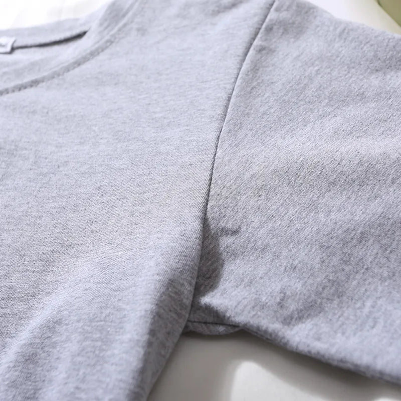 Summer Short Sleeve T Shirts Women Cotton Solid T-shirt O Neck High Waist Crop Top Tee Female Casual Loose T Shirt Badiee Stylez