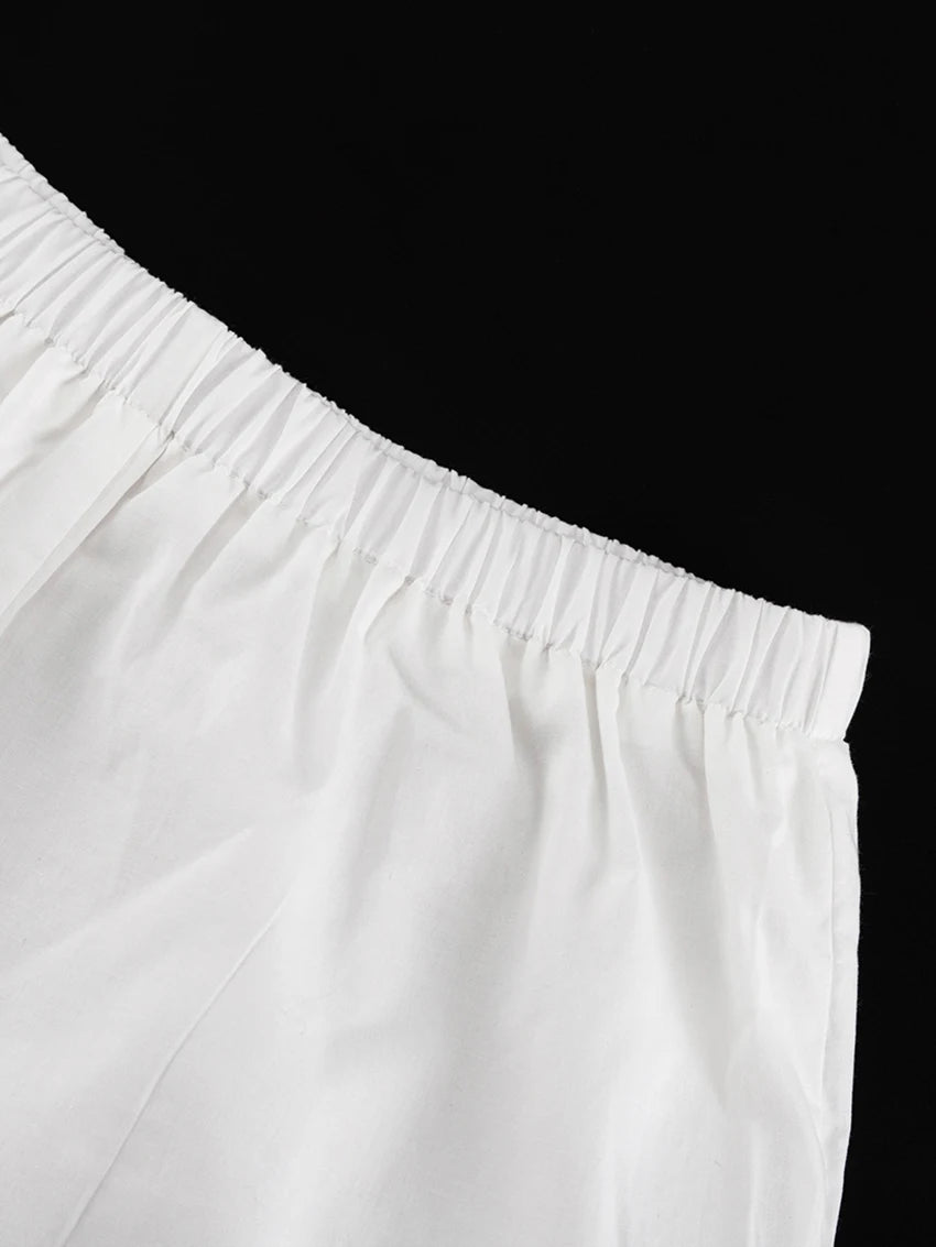 Marthaqiqi Cotton Women'S Nightwear Set Sexy Spaghetti Strap Sleepwear Tank Tops Nightie Backless Nightgowns Shorts Pajamas Suit