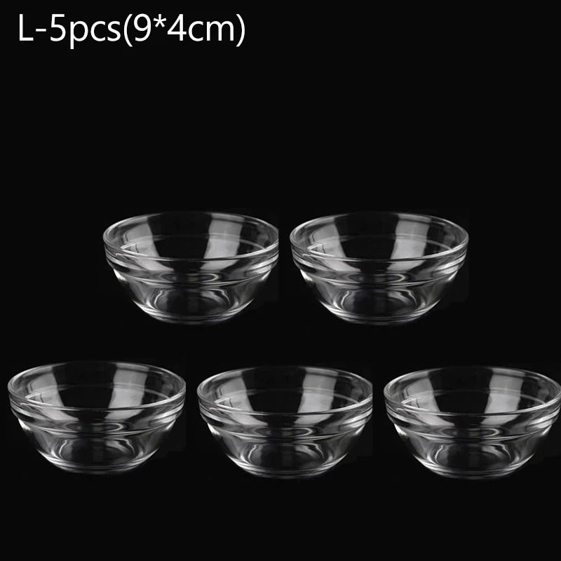 10/5/3/1pcs Facial Mask Bowl Mixing Bowl Acrylic Oil Bowl Set Face Mud Mixing Brush Applicator Beauty Salon DIY Skin Care Tools 5pcs-L