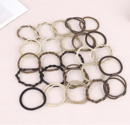 30PCS Boho Hair Ties for Women Elastic Hair Tie Bracelet Fashion Hair Bands No Damage Hair Ties Ponytail Holder for Thin Thick H