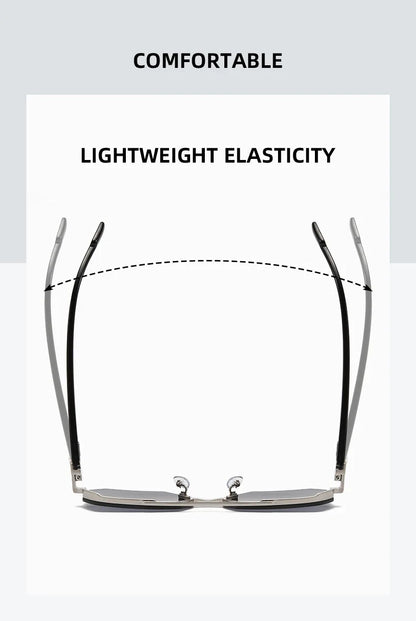 Fashion Half Frame Sunglasses Men Women Classic Big Business Sun Glasses Male Trendy Driving Shades