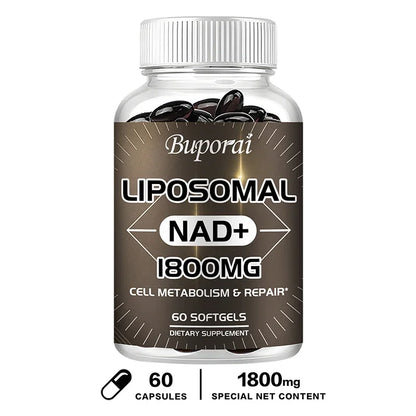 Liposomal NAD Supplement - Aging Defense, Cellular Energy, Heart & Brain Function,Longevity 60 Capsules