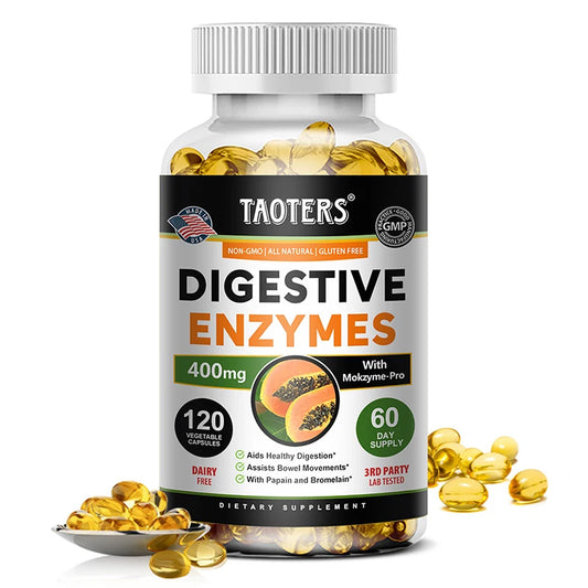 Digestive enzyme supplements for adults Digestive enzyme capsules Beneficial bacteria Immune system support and healthy digestio 120count United States