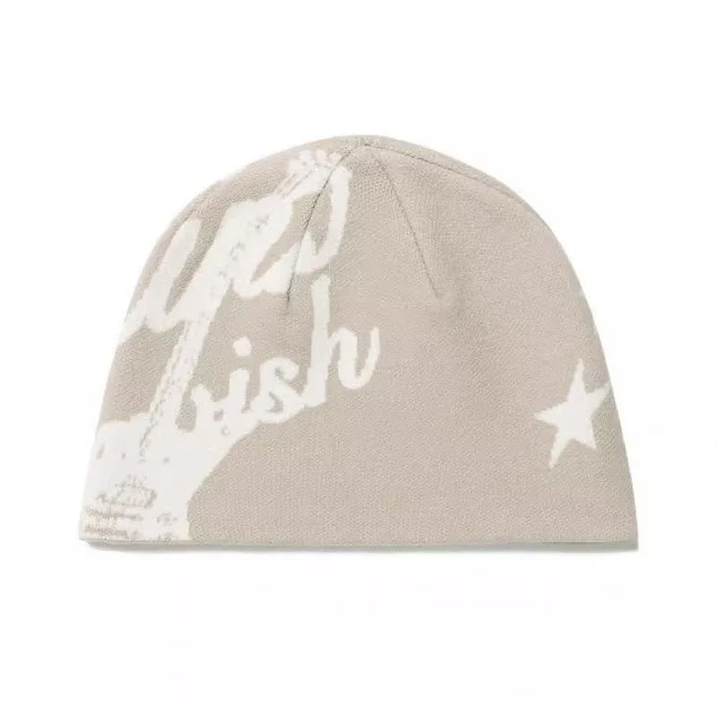 Women's Beanie Korean Wnter Knit Hip Hop Vintage Gothic Kpop Y2k Hats Streetwear Wool Caps Fashion Aesthetic Unisex Accessories