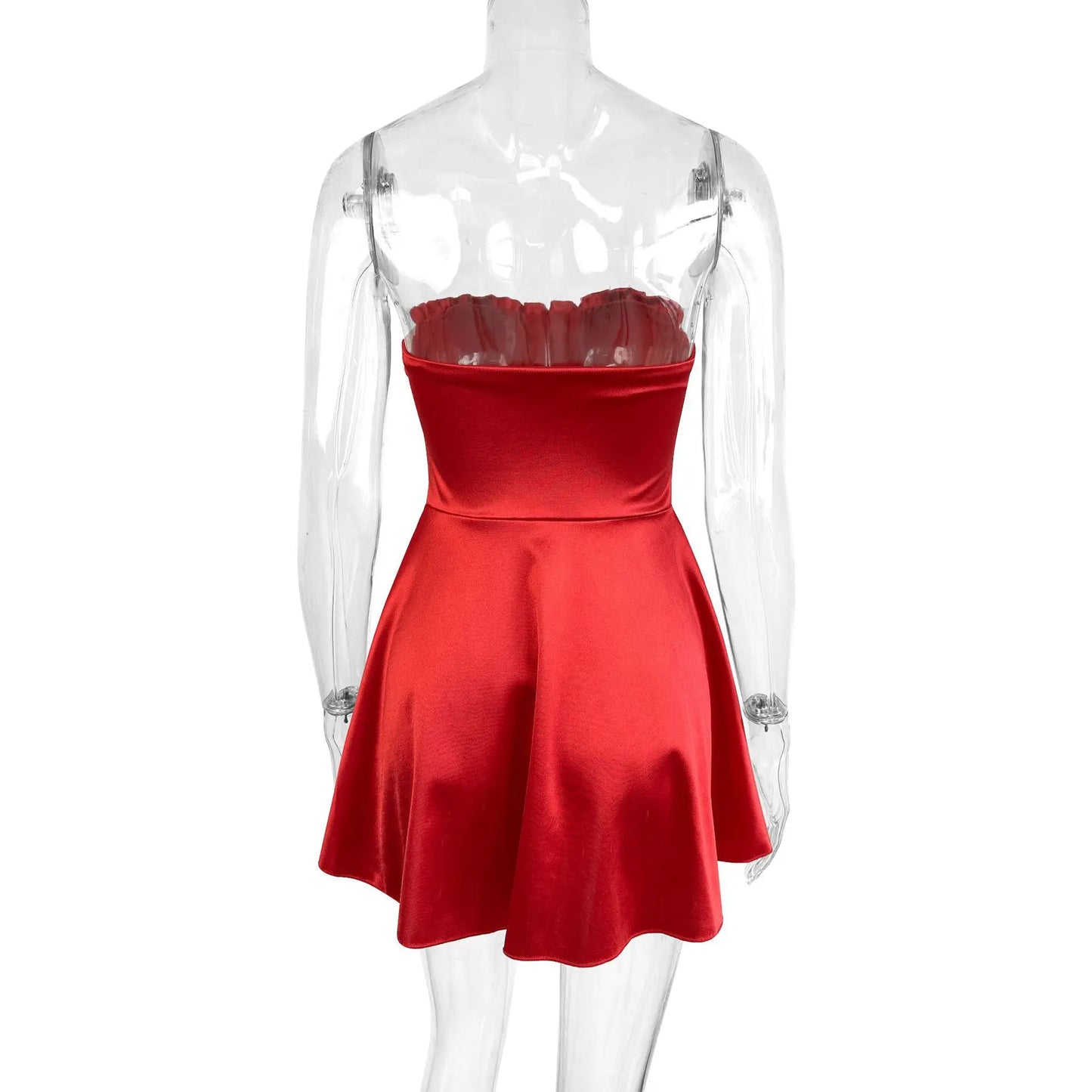 Sexy Mini Dress for Women European and American Style Fishbone Tank Top Cross-Border New Arrival Summer Fashion Female Clothing