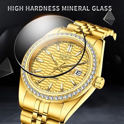 LIGE 2025 NEW Women's Watch Luxury Fashion quartz wristwatch ladies Stainless Steel Waterproof Calendar Watch for Women reloj