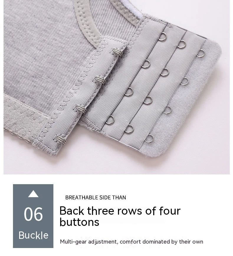 Women Large Size Bustier Underwear Women Thin Non-steel Ring Brassiere Mum Gathering Top Support Bra Mother Comfortable Brassier