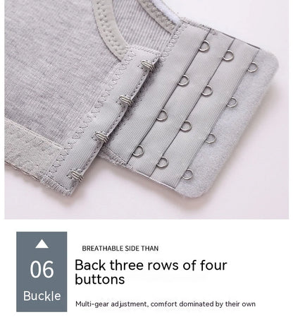 Women Large Size Bustier Underwear Women Thin Non-steel Ring Brassiere Mum Gathering Top Support Bra Mother Comfortable Brassier