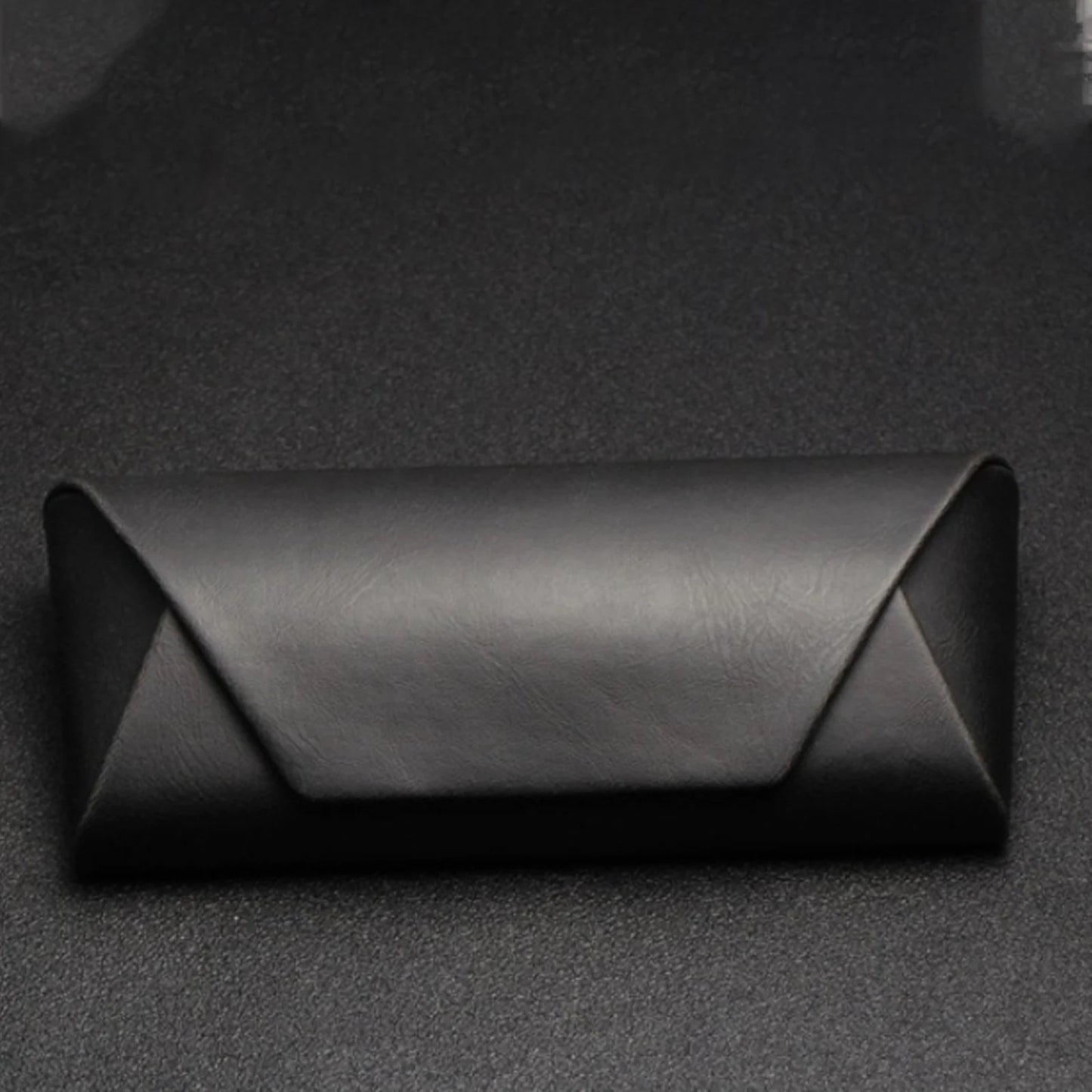 KLASSNUM Brown PU Leather Retro Sunglasses Box Men High Quality Art Anti-compression Myopia Glasses Storage Hard Case Holder Black