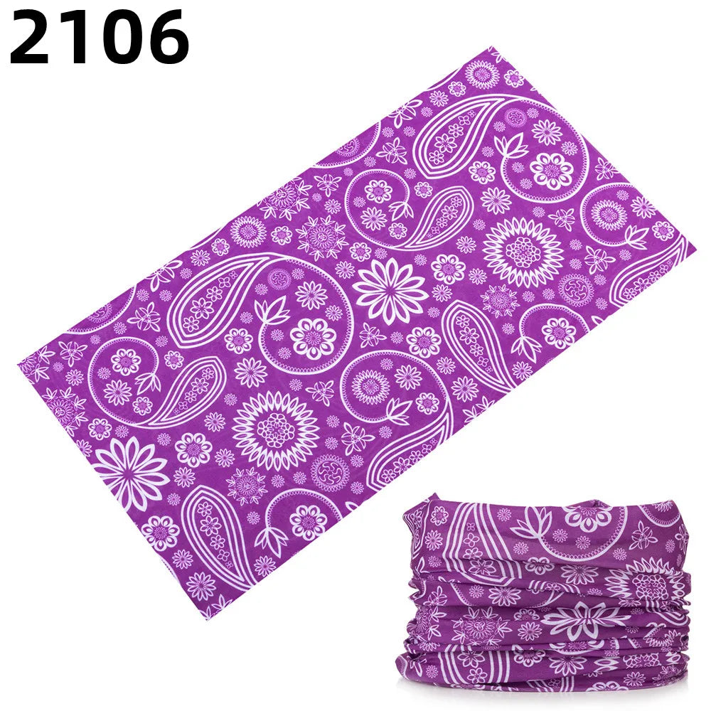 2101Unisex Climbing Hiking Scarf Sport Headwear Bandanas Motorcycle Turban Hand Band Magic Scarves Outdoor Cycling Headband Mask 2106
