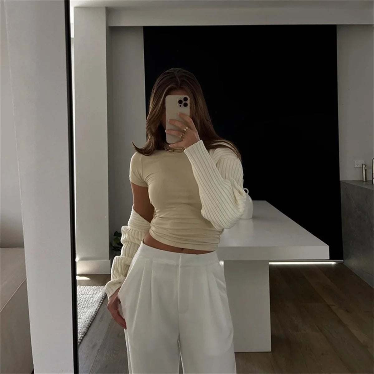 2025 Spring New Short Sleeve T-Shirt Women Solid Simple Casual Soft All-Match Hot Basic Crop Tops Tees Summer Fashion Slim Fit T