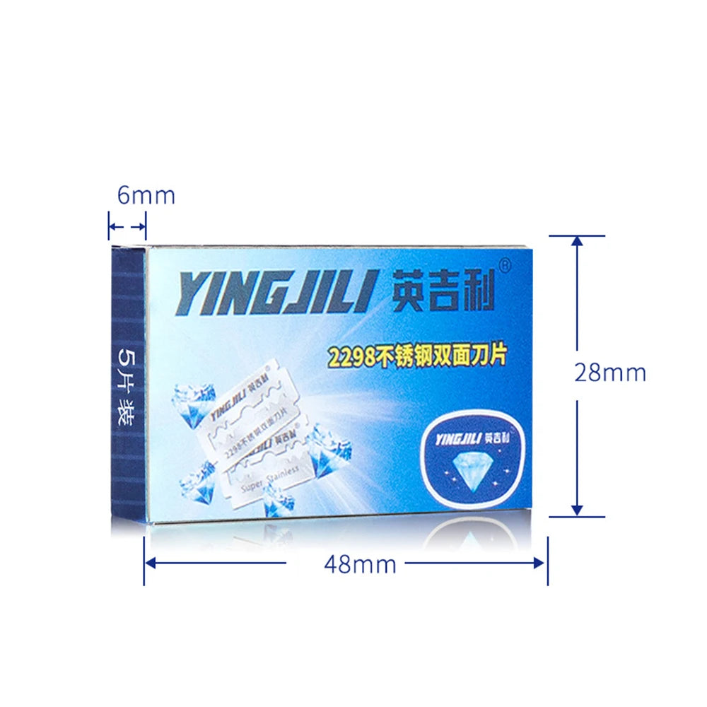 Razor Blades For Double Edge Razor,Stainless Steel Blades Used for Folding Knife with Shaving & Hair Removal 10/20pcs