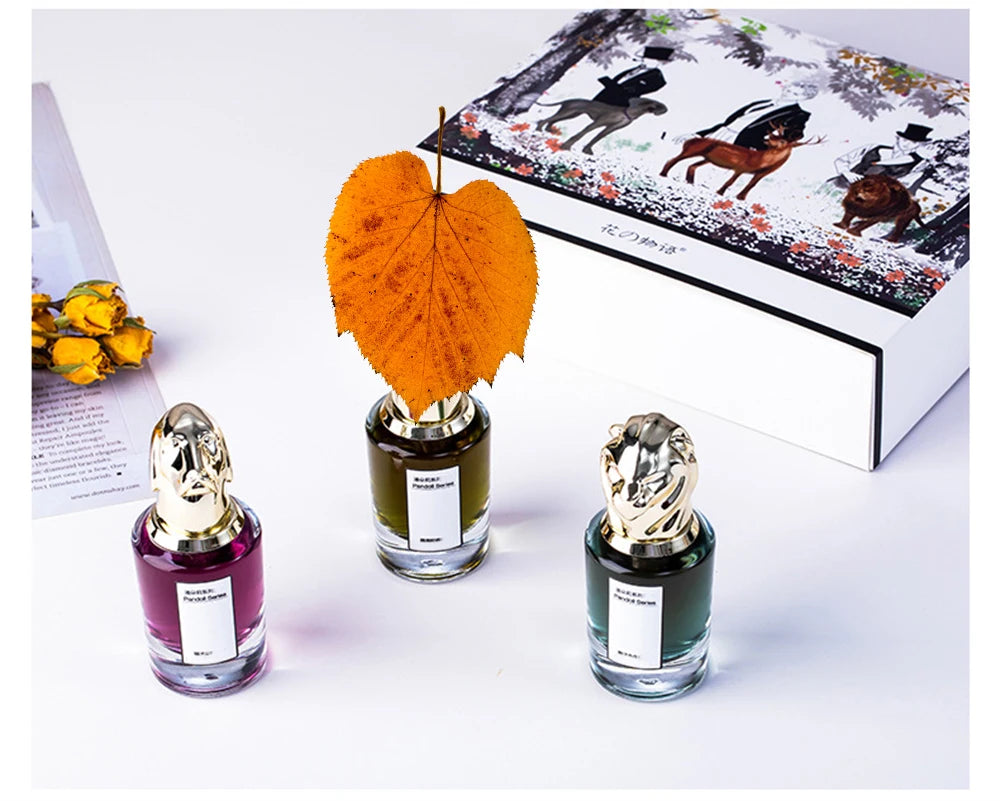 Luxury Brand Perfume Women 75ml Cologne Men Parfums Homme Plant Floral Scent Spray Pheromone Perfumes De Mujer Gift Box 3Pcs Set - Badiee Stylez
