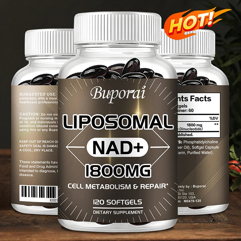 Liposomal NAD - Heart & Brain Function, Longevity, Aging Defense, Cellular Energy