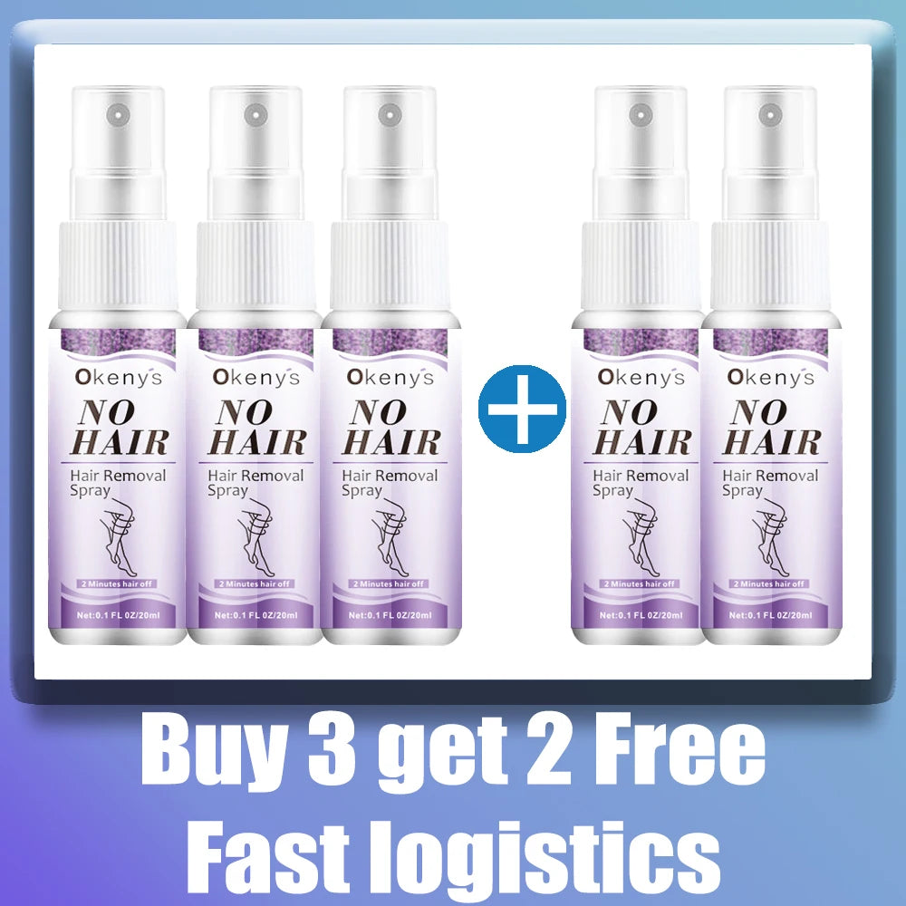 Permanent, painless hair removal spray, axila, legs, arms, hair remover, hair growth inhibitor, nutritious repair, body care Buy 3 Get 2 free