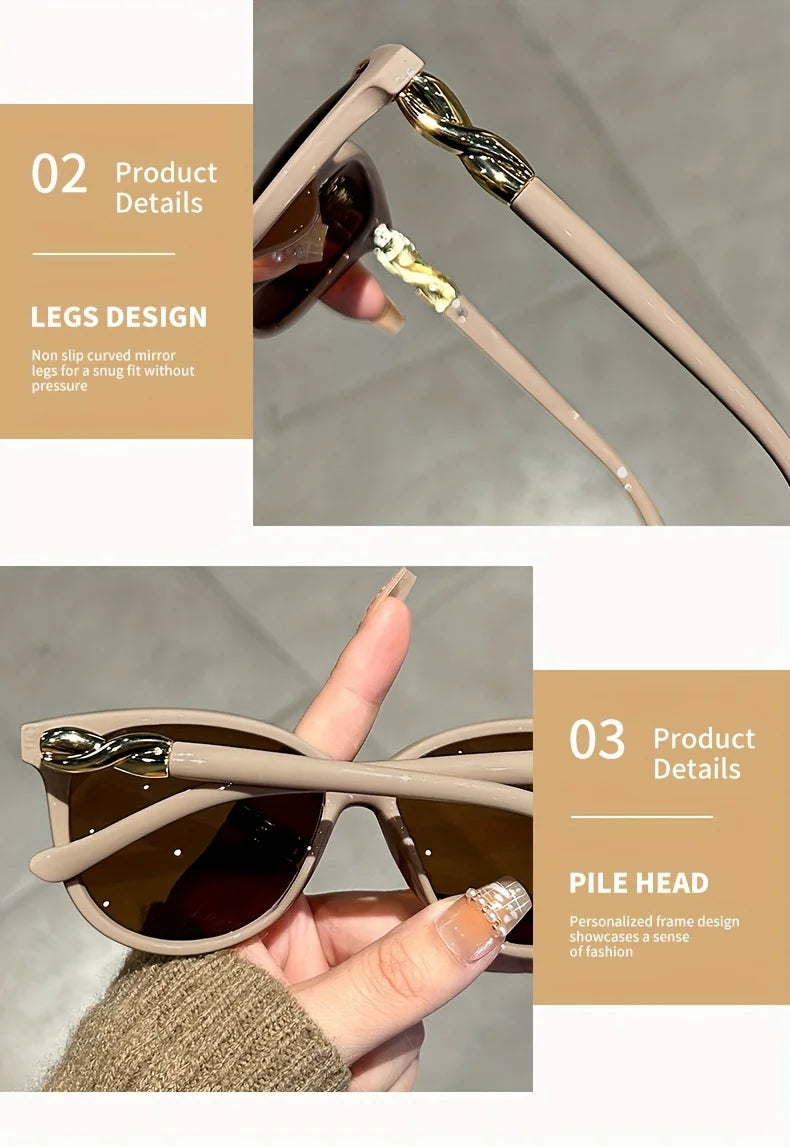 Women's Cat Eye Sunglasses Retro Butterfly Sunglasses Women's Fashion Mountaineering Sunglasses Badiee Stylez