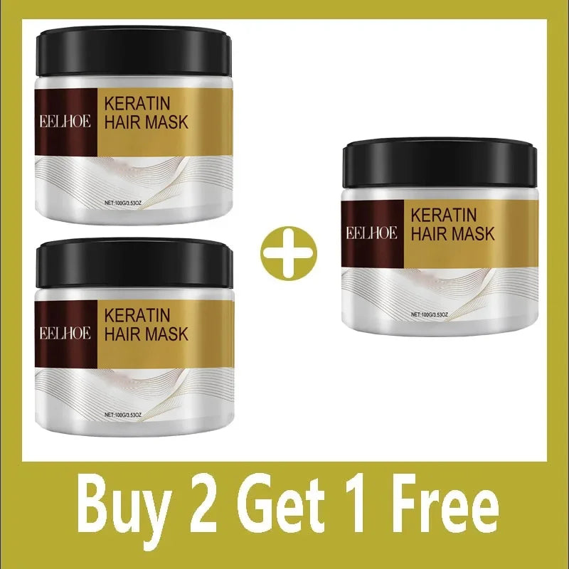 Hair Membrane Natural Repair Hair Mask Prevent Dryness Split Ends Repair Damage Frizz Tangles Soft Smooth Hair Care Products Buy 2 Get 1 Free