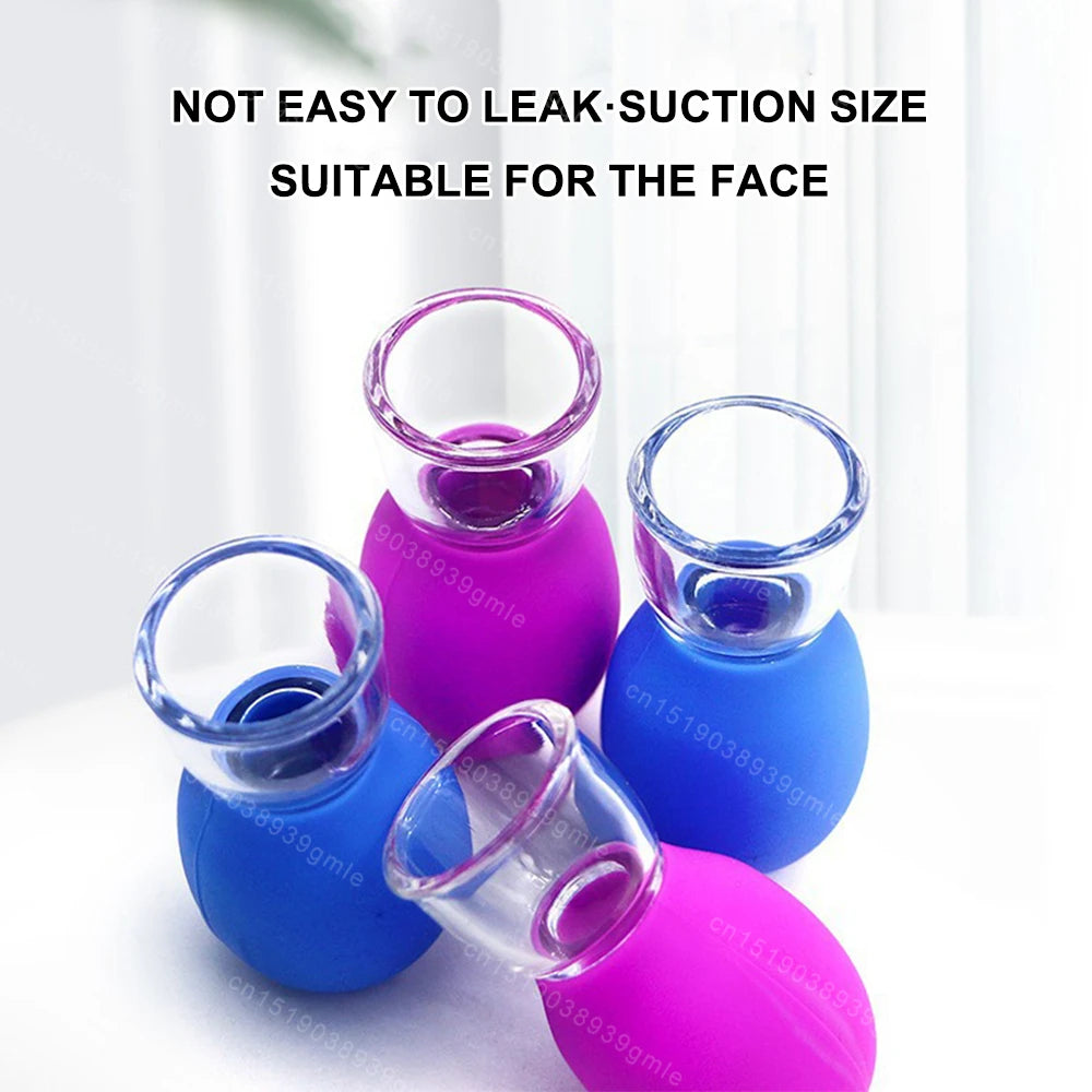 Silicone Face Massager Vacuum Eye Skin Face Lifting Facial Cups Anti Cellulite Jar Anti-Wrinkle Cupping Therapy Beauty Tool