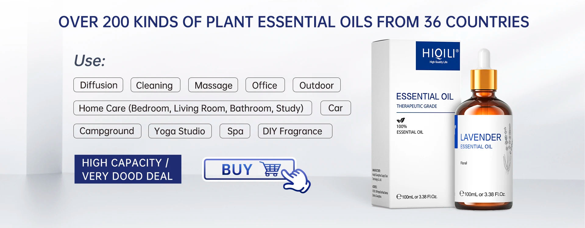 Fresh Linen Fragrance Oils,HIQILI 100ML 100% Pure Oil For Aroma Diffuser,Humidifier,Candle Making,Air Freshener,Soap,DIY,Gift - Badiee Stylez