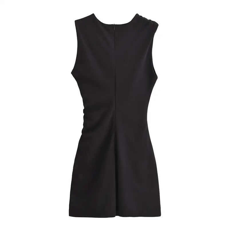 New Elegant Dresses Women's Summer 2025 New Fashion Tight Ruched Mini Party Women's Dress Street Youth Holiday Dress