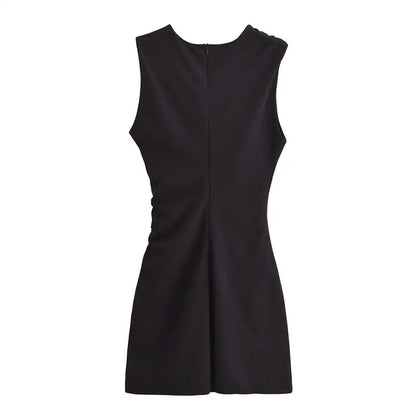 New Elegant Dresses Women's Summer 2025 New Fashion Tight Ruched Mini Party Women's Dress Street Youth Holiday Dress