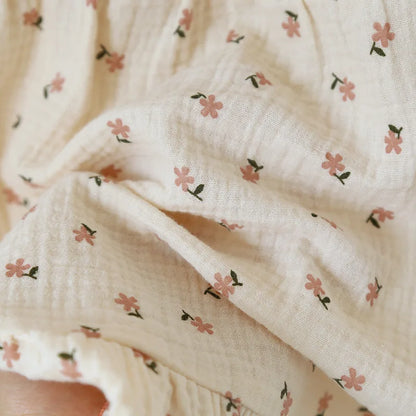 2025 Japanese Summer New Women's Pajama Set 100% Cotton Crepe Cloth Ladies Suspender+Shorts Two Piece Home Furnishing Set