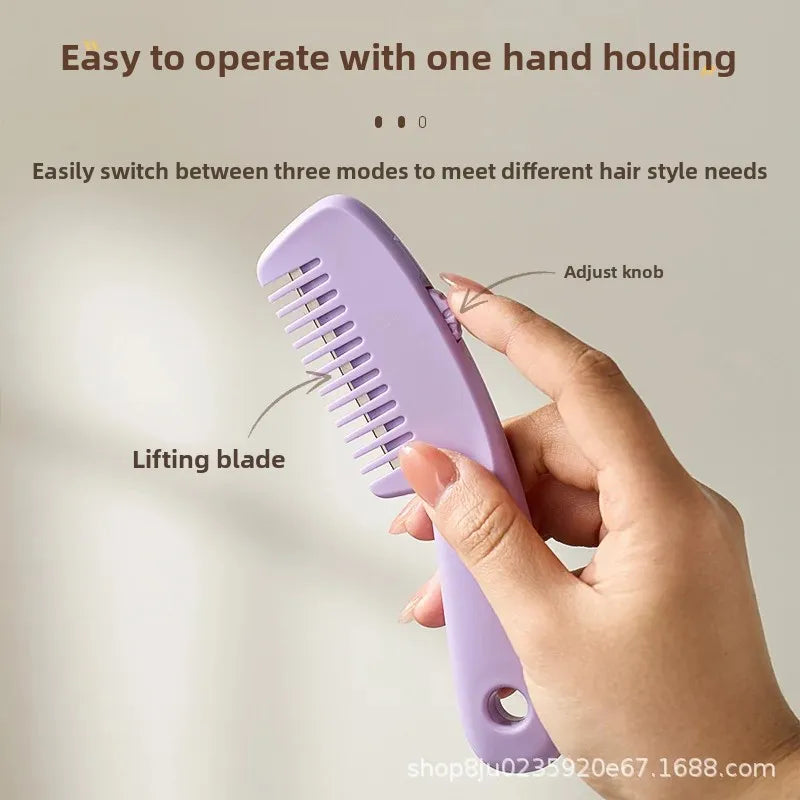 Portable Mini Hairdressing Comb Two-In-One Hair Cutting And Styling Professional Salon Comb for Black Hair And Wigs