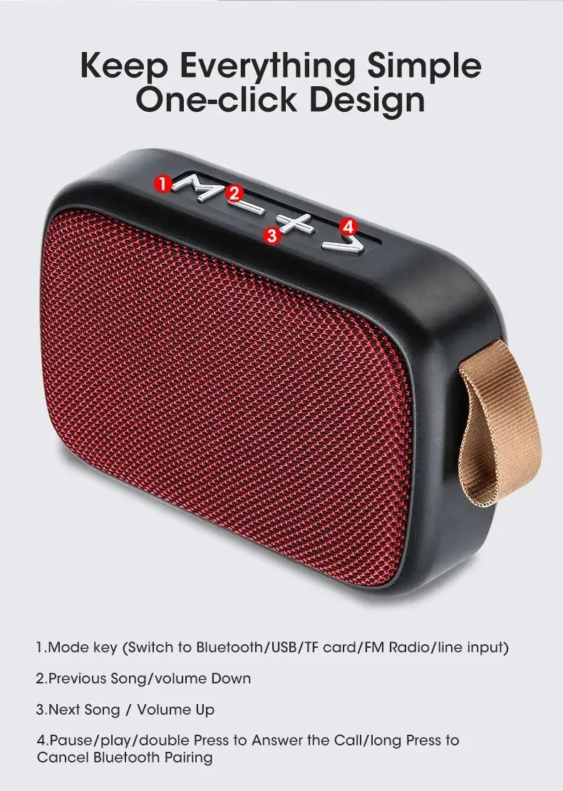 New Wireless  Speaker Outdoor Portable Subwoofer Mini Speaker Home Cloth Card Speaker Badiee Stylez