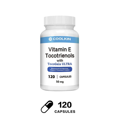 Vitamin E Tocotrienols - Supports Cardiovascular, Skin, and Bone Health, Anti AgingSupplements 120 Capsules