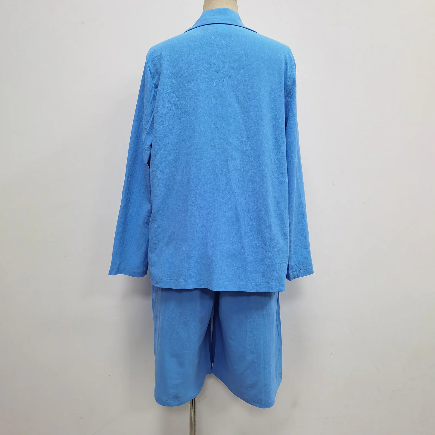 Formal Shorts Suit Knee Length Pants Lady Business Outfit Cardigan Plus Size Lady Coat Shorts Set Daily Wear