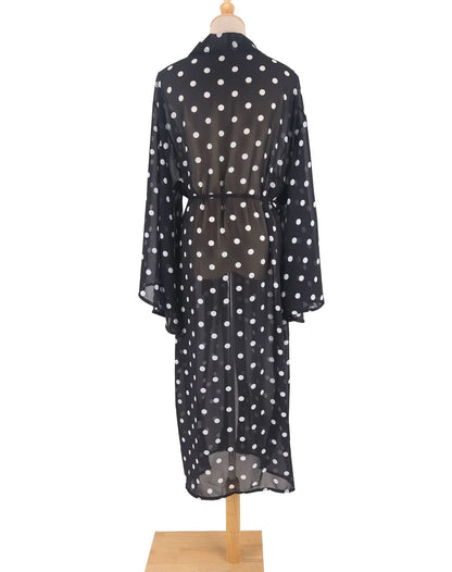 Plus Size Women Chiffon Beach Bikini Cover Up Kimono Cardigan Bathing Suit