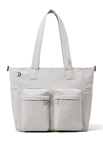 AJI Shoulder Bag For Women 2025 New Fashion Crossbody Bag Wear-Resistant Waterproof Nylon Female Handbags Ladies Messenger Bag Grey