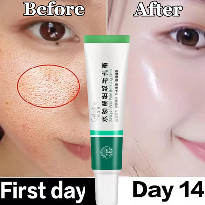 Salicylic Acid Pore Shrinking Cream Eliminate Large Pores Serum Remove Blackhead Acne Repairing Tightening Skin Care Cosmetics