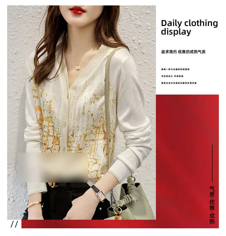 New Casual Soft Knit bottoming shirts Sweater cardigans sweater Tees Basic shirts knitted Tops