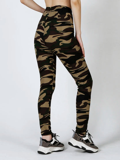 Women Fashion Camouflage Leggings Sexy Print Femme Push Up Pants Casual Camo Sport Workout Fitness Legging
